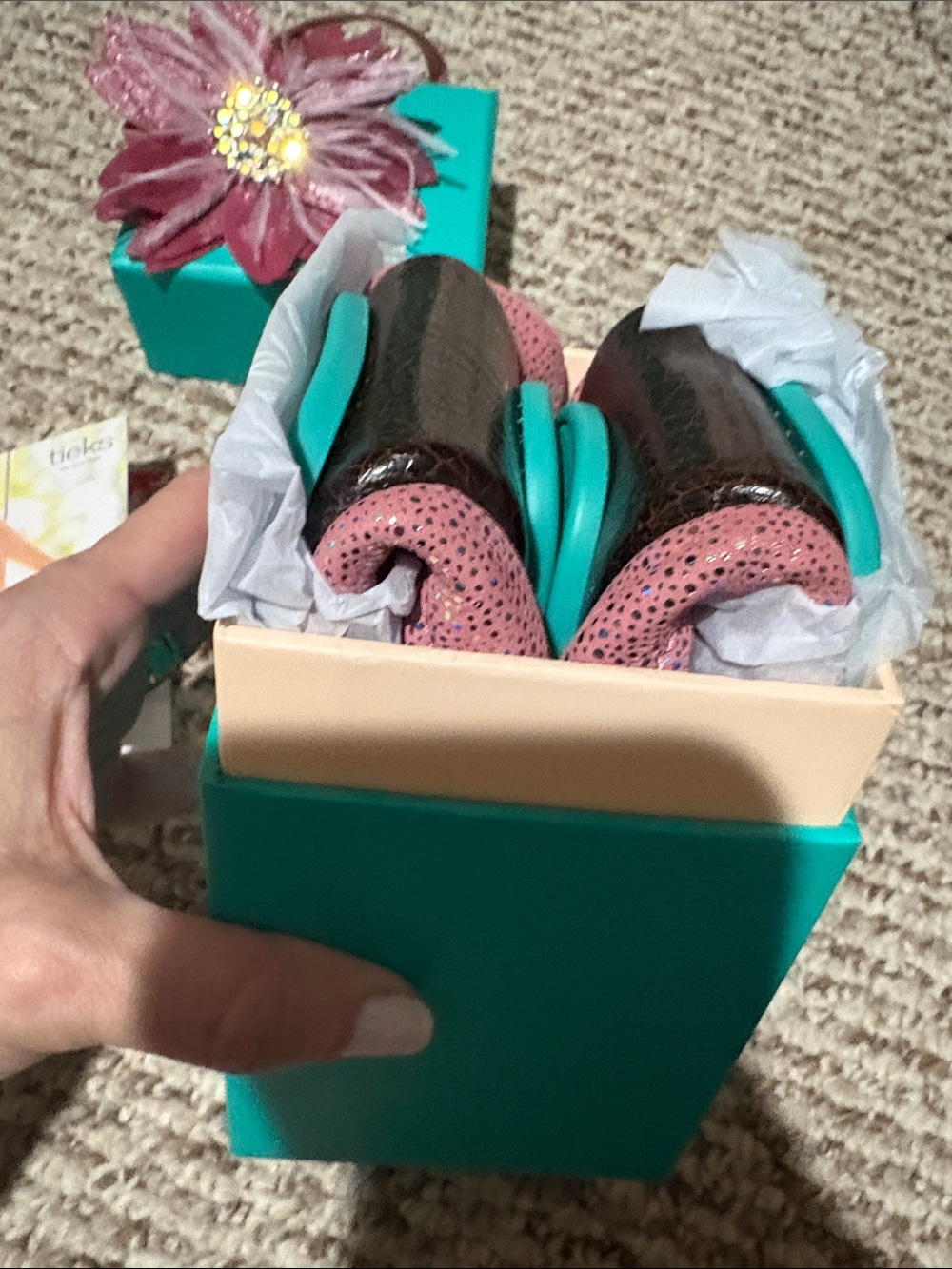 NEW IN BOX:  limited-Edition Tieks Fairy Dust Ballet Flat Sz 8 - Picture 8 of 11